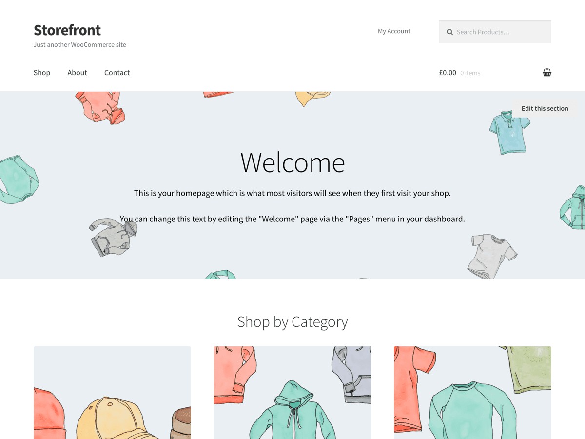 edit woocommerce themes