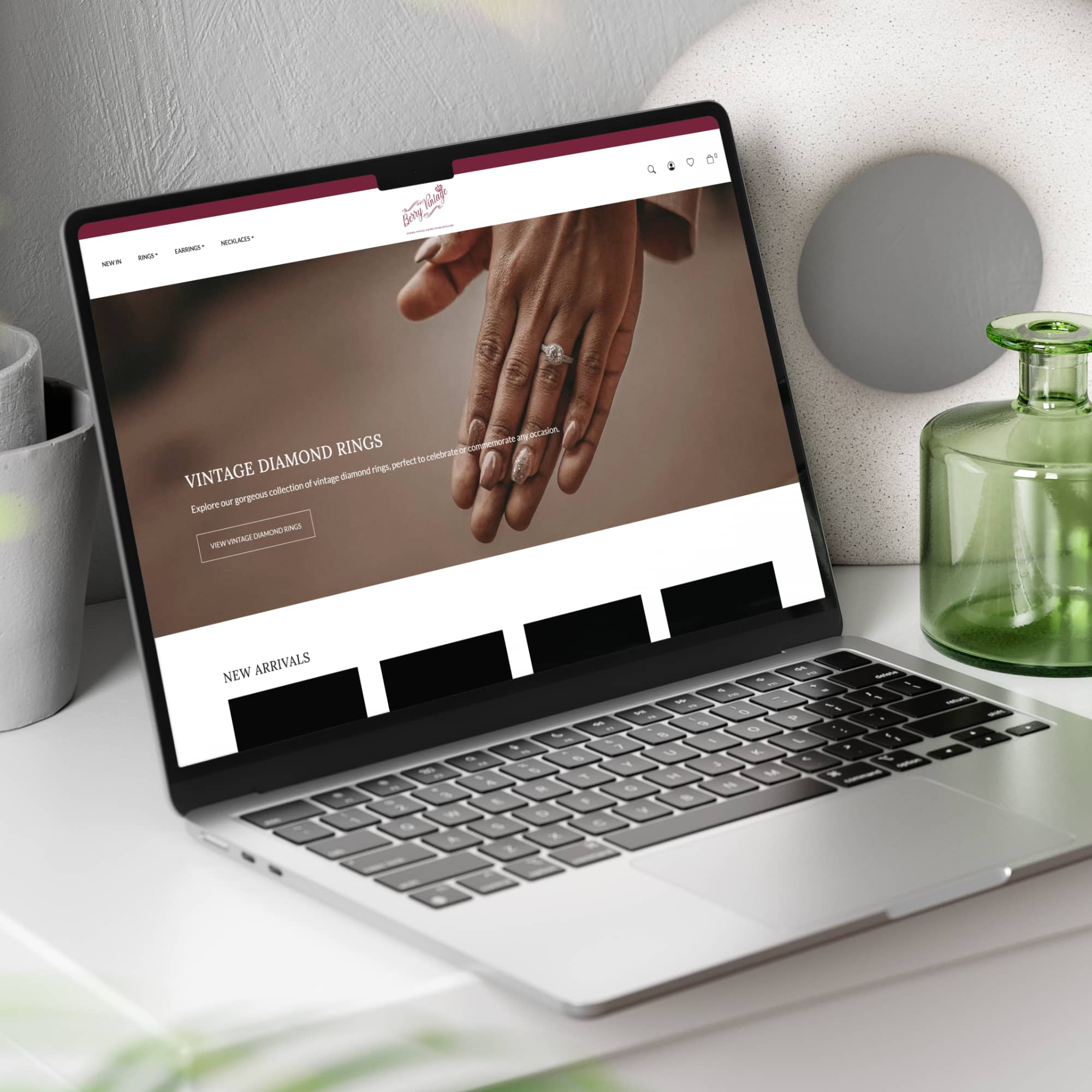 vintage jewellery ecommerce site