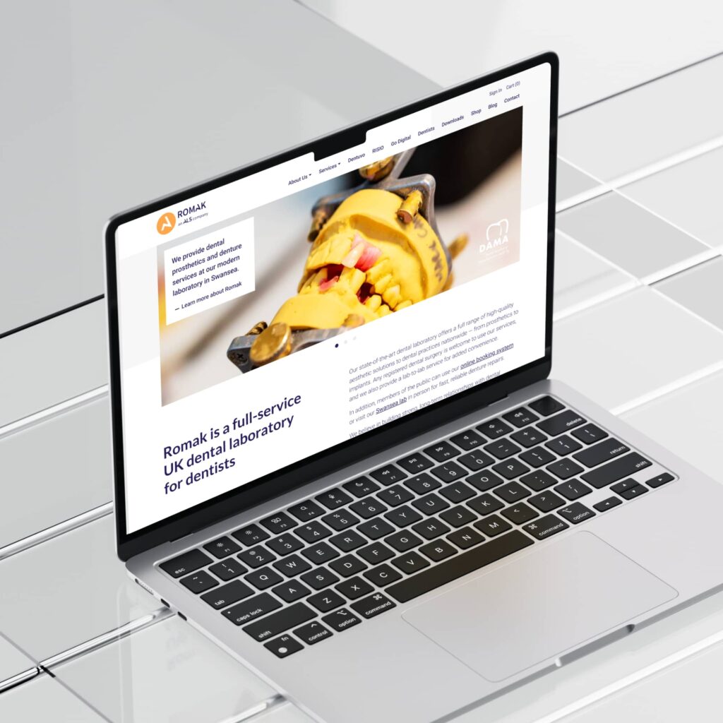 dental lab web design