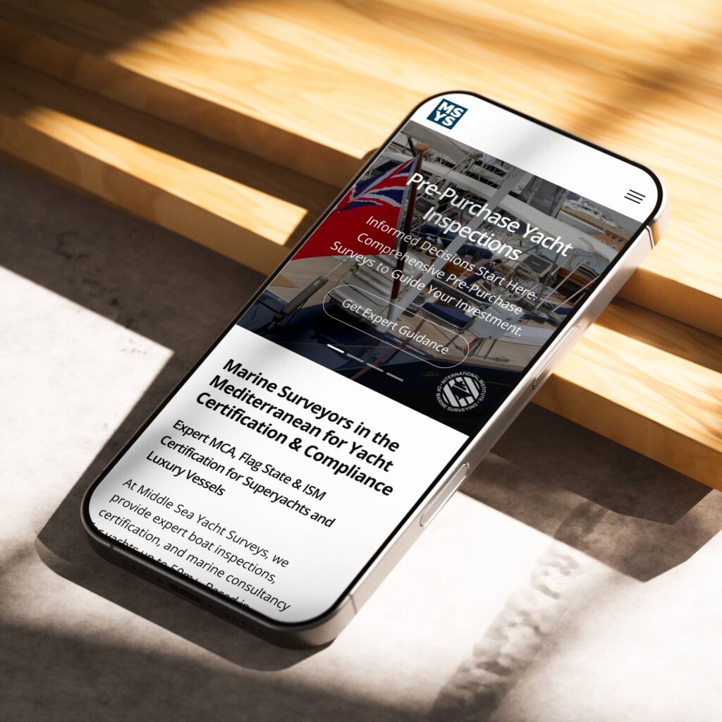 Marine Surveyor Website Redesign built on WordPress