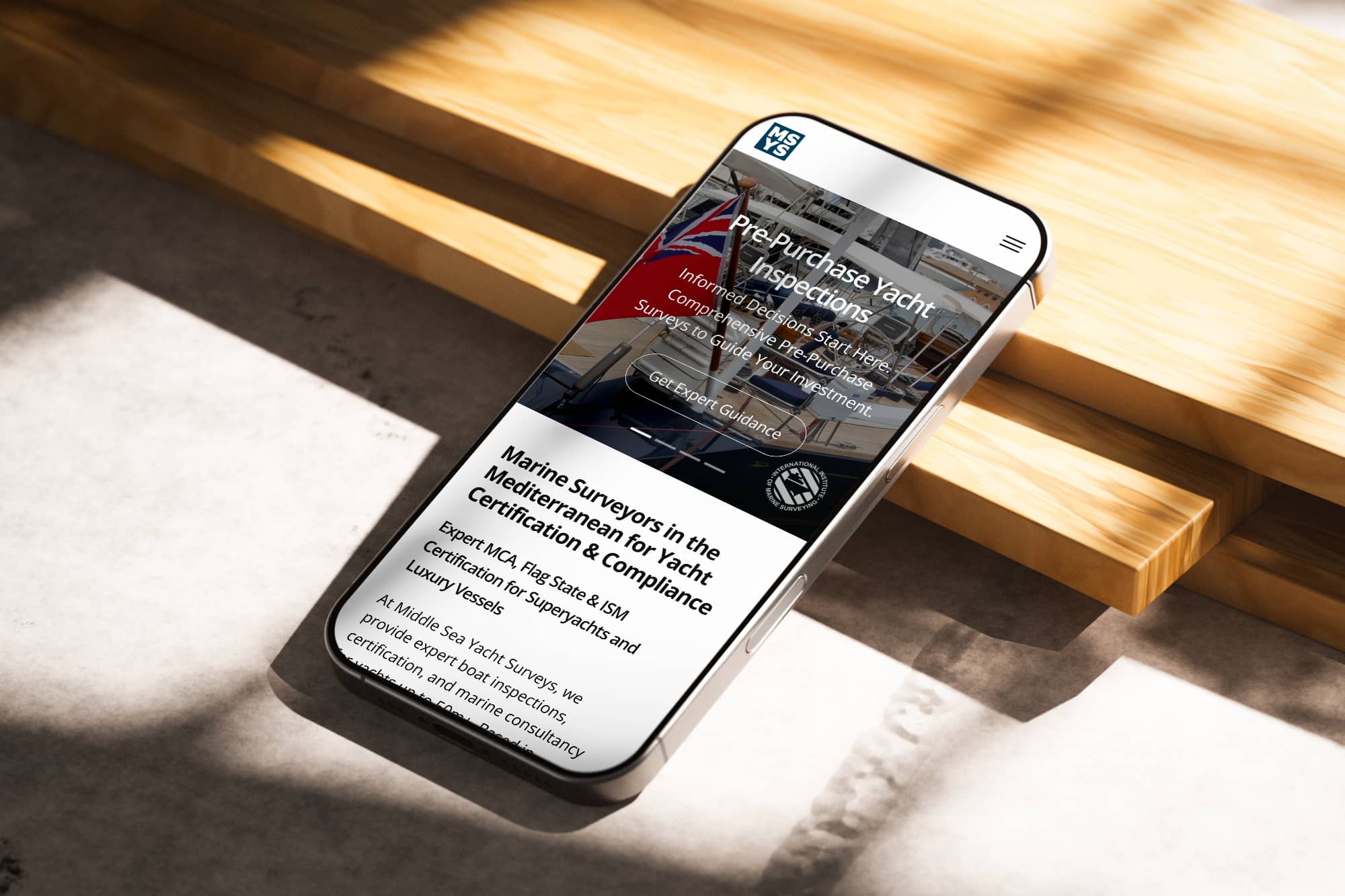 Marine Surveyor Website Redesign built on WordPress